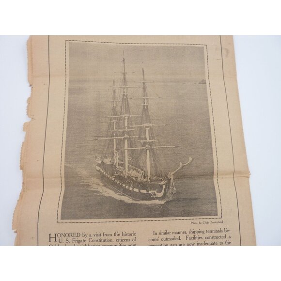 The Oakland post Enquirer Welcome Old ironsides April 1933 souvenir ed very rare - Picture 14 of 15